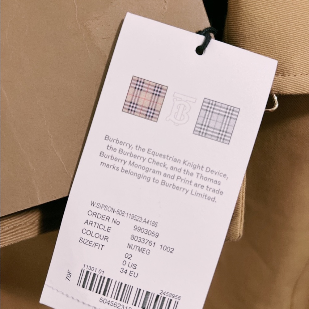 burberry coat. Sipson Cotton Gabardine Belted Swing Coat In Nutmeg - Picture 5 of 12